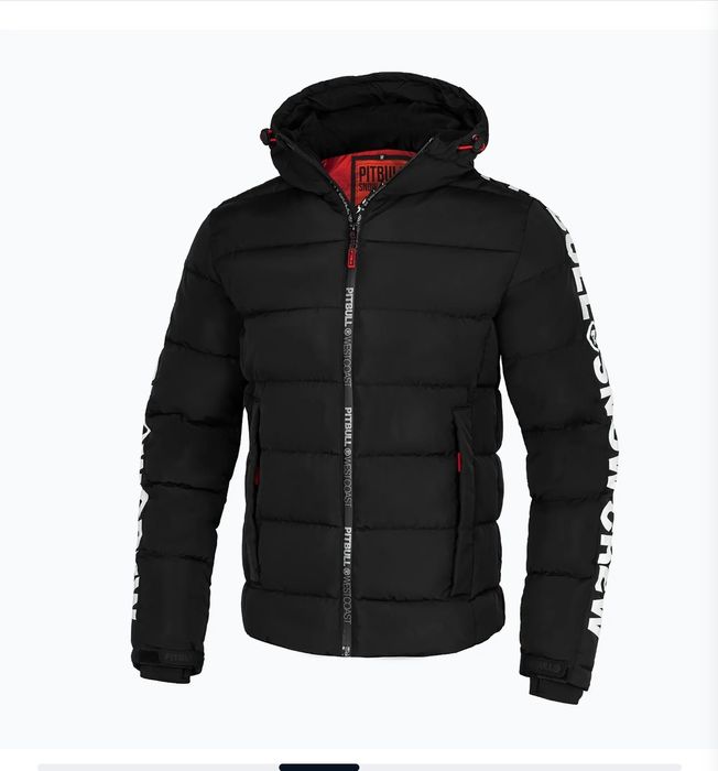 Пуховик чоловічий Pitbull West Coast Airway 4 Padded Hooded black