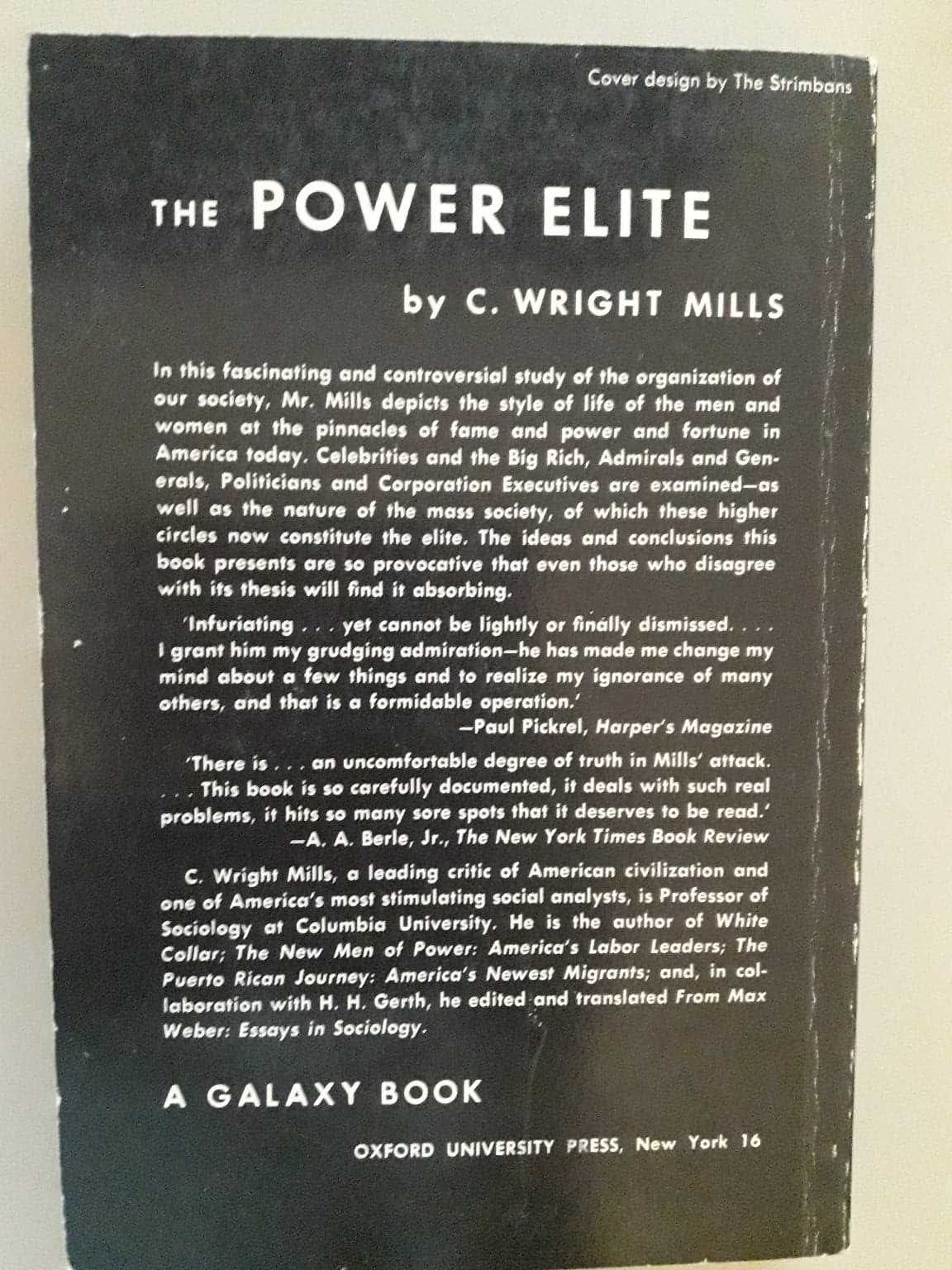 The Power Elite C. Wright Mills - j. angielski