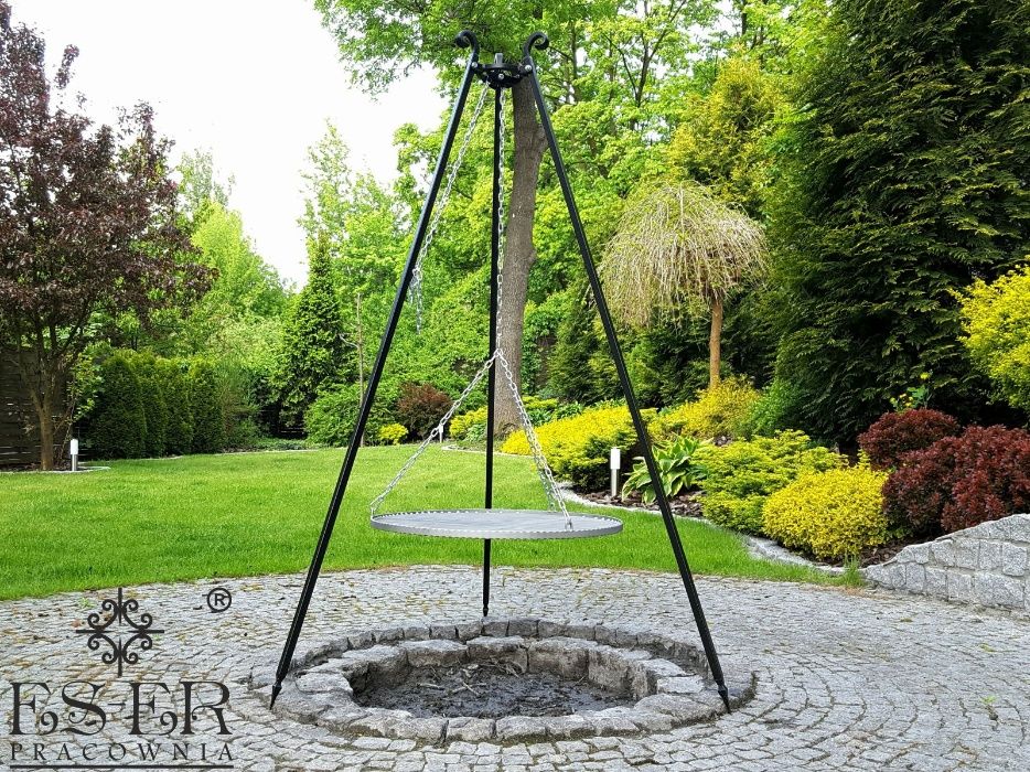Grill ogniskowy Piotr z rusztem stalowym 70cm ES-ER