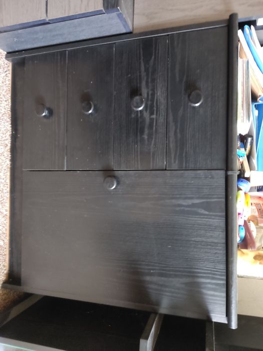 Czarna Szafki/Komoda i szafka RTV