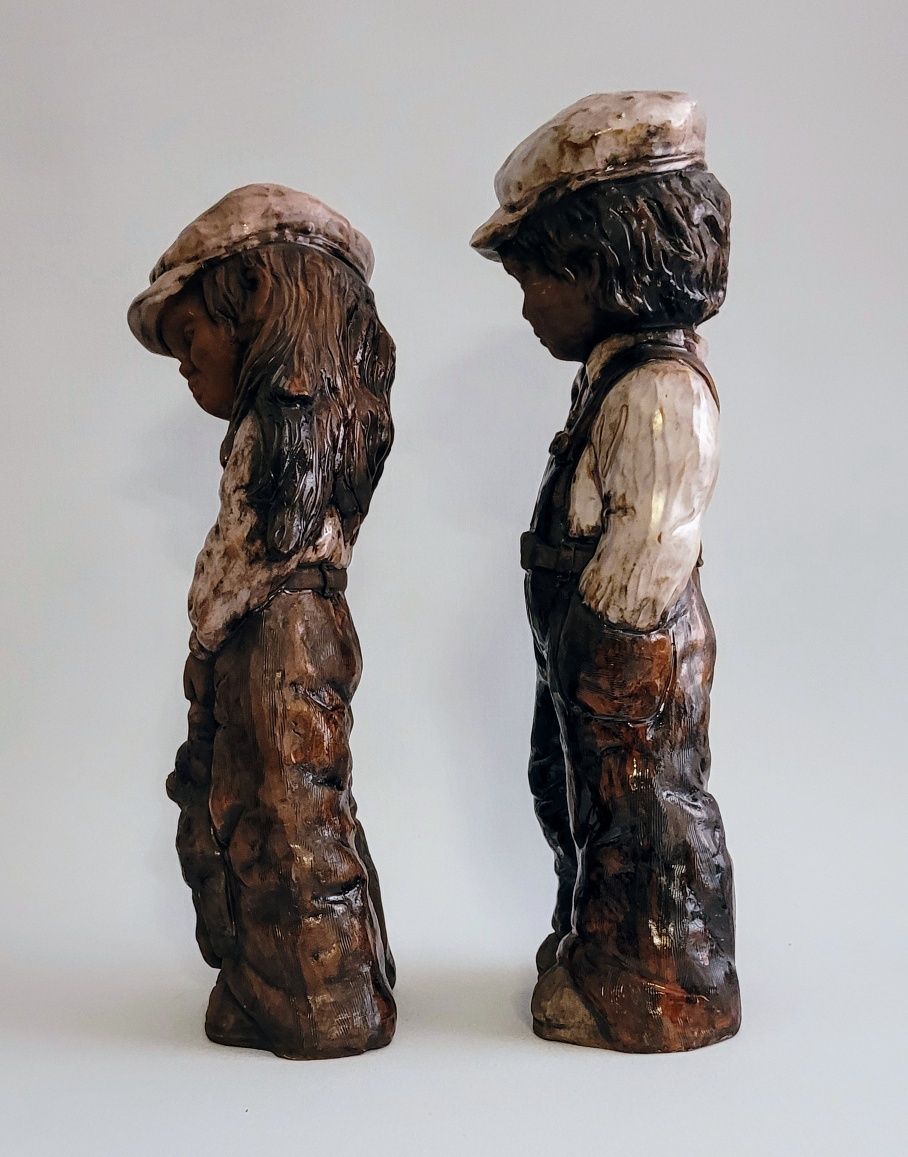 " Mia i Lasse " Ceramiczne figurki Tilgman Keramik Szwecja
