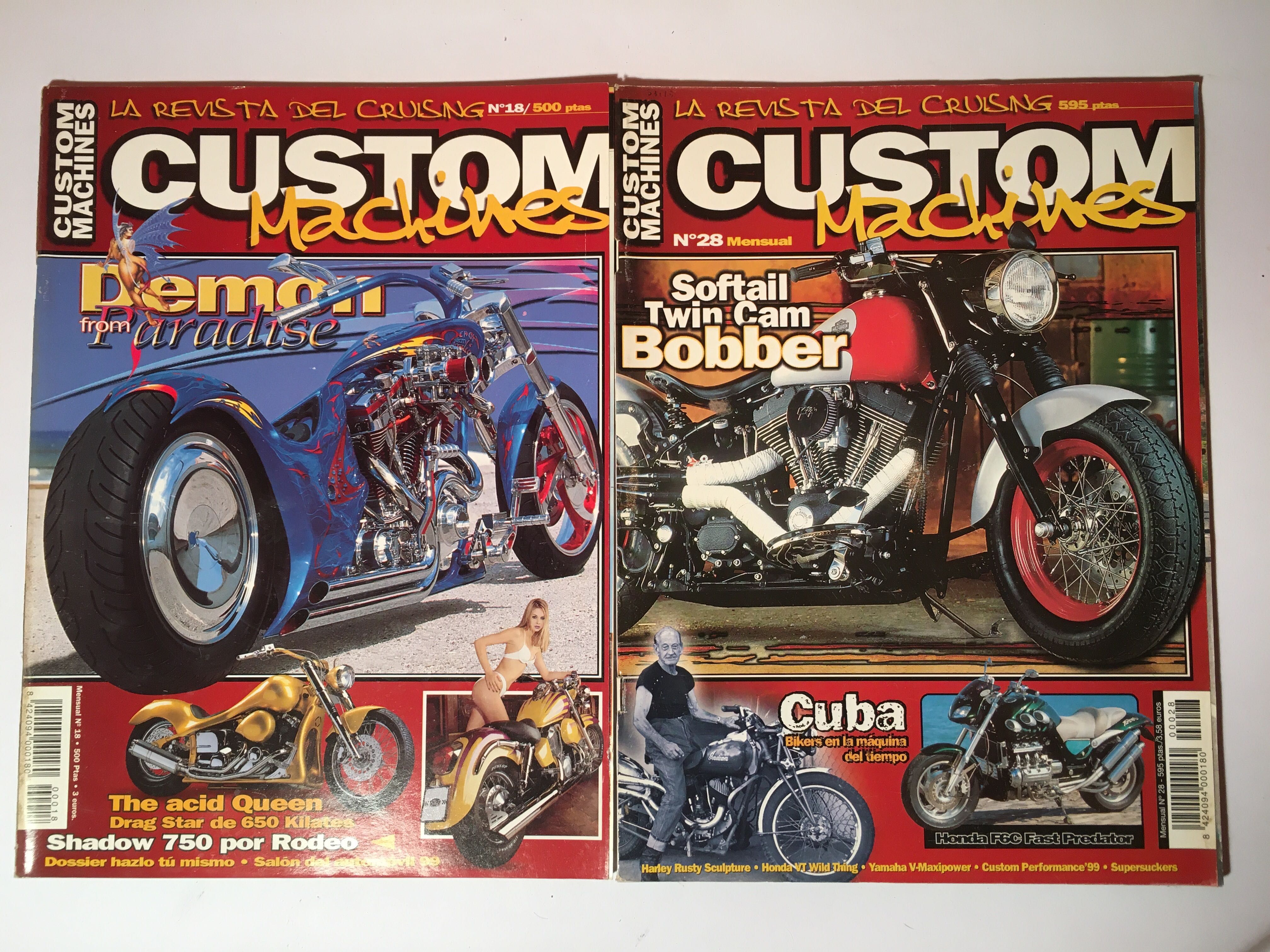 CUSTOM MACHINES - 8 revistas de motos