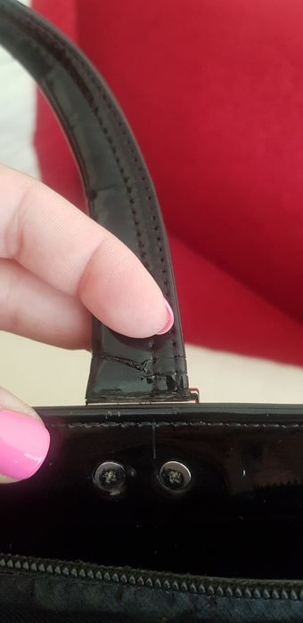 Сумка лаковая, портфель