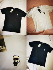 Koszulka męska Karl Lagerfeld t-shirt męski biały czarny koszulki