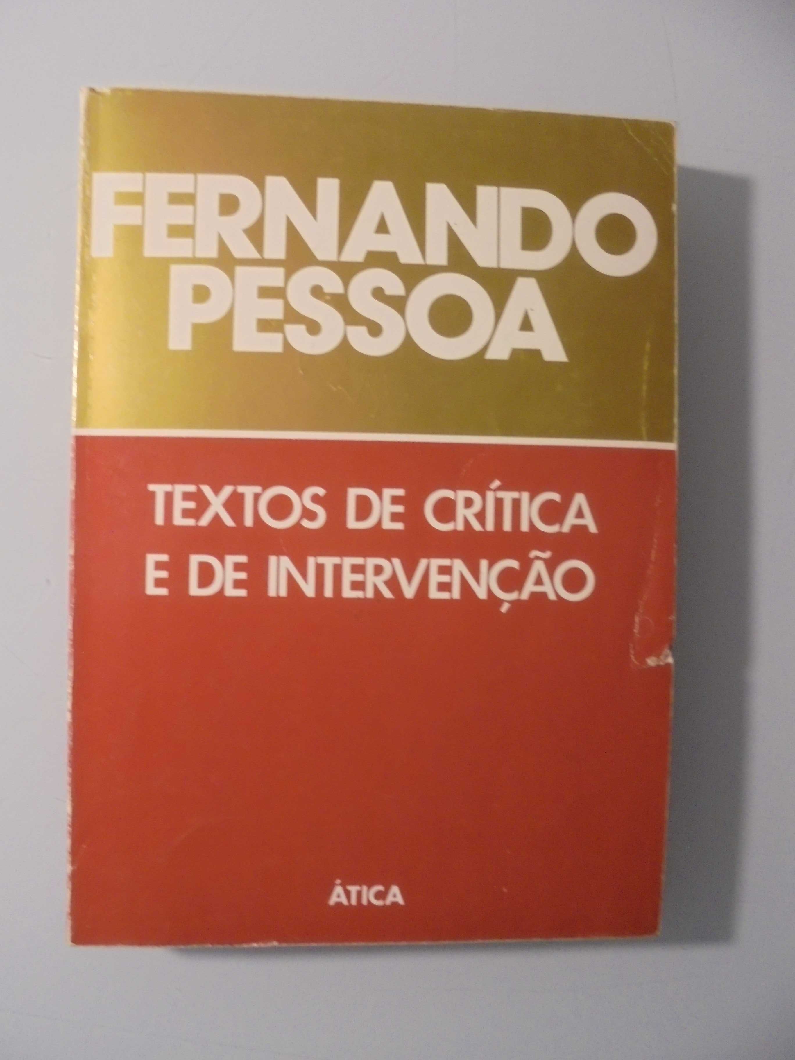 Pessoa (Fernando);Textos de Crítica e de Intervenção