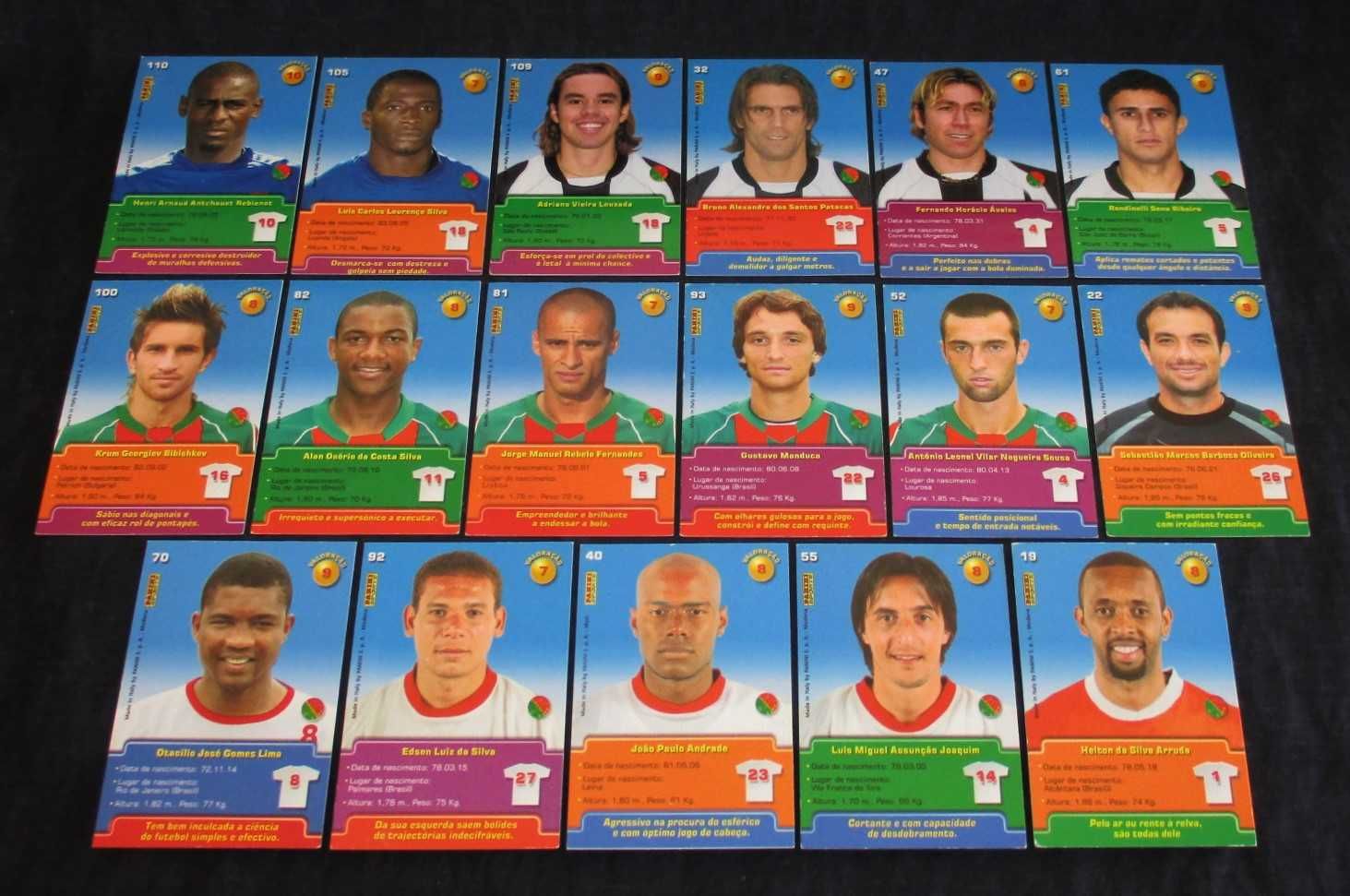 Cartões Cartas Mega Craques Futebol Panini 2005/2006