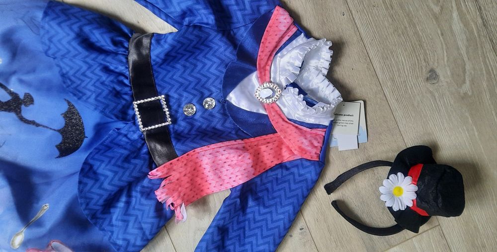 Strok przebranie sukienka Mery Poppins Disney 98-104, 3-4 lata