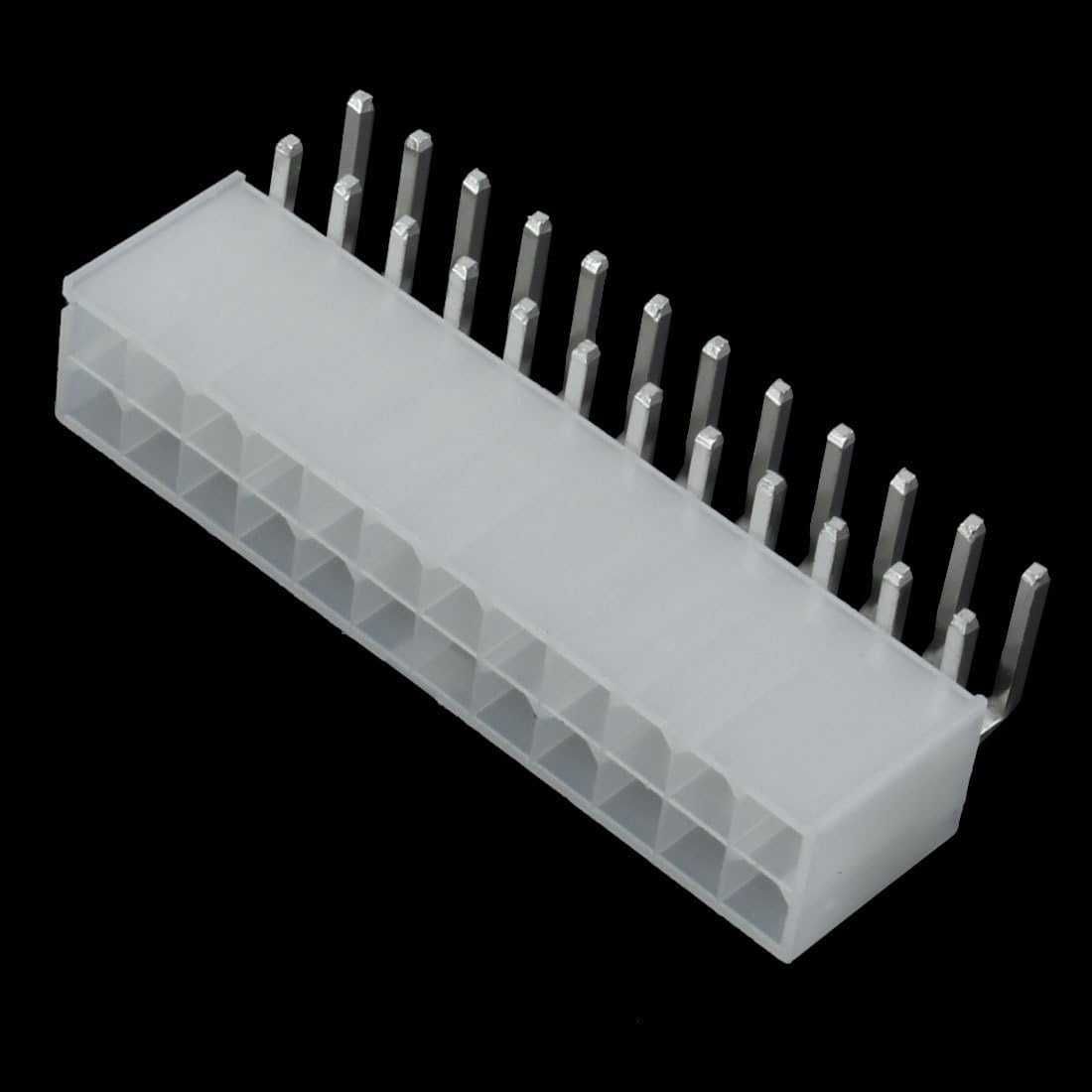 Wtyk kątowy męski 24pin Mini-Fit z kołkami ATX PCIe VGA CPU