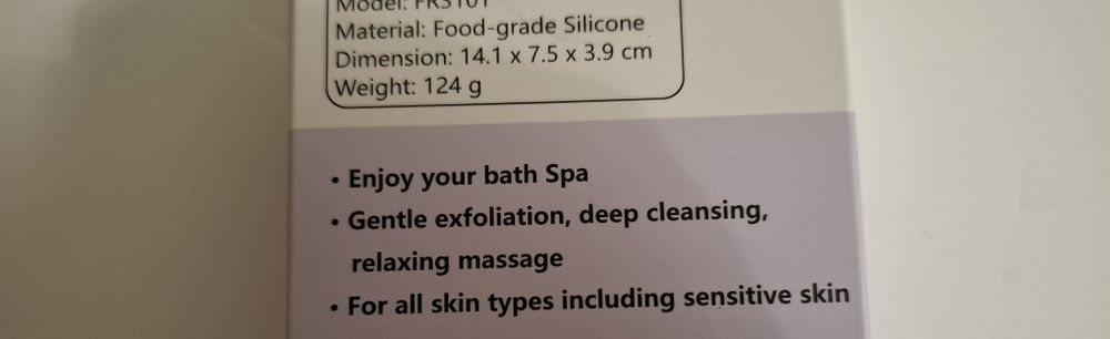 Esponja de massagem em silicone para banho ou duche  NOVO ENVIO GRÁTIS