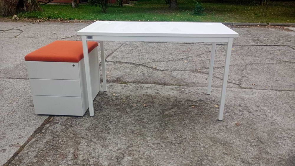 Biurko 120x60 białe stół biurka stoły do biur szkół domu