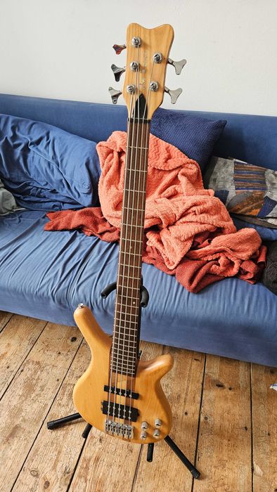 Baixo ativo 5 cordas - Jim Reed - Natural