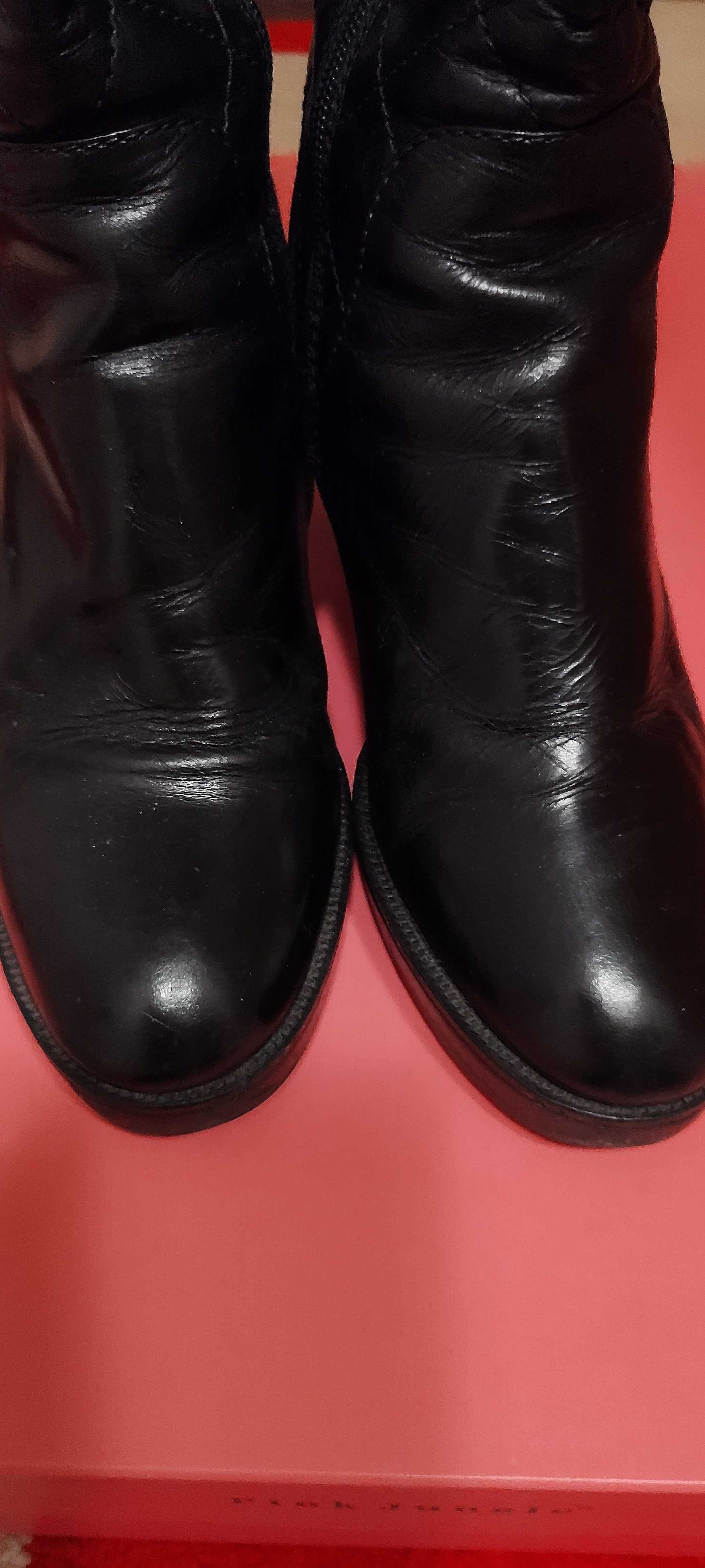 Piękne kozaki ze skóry Bruno Premi roz 39 wkł 25 cm