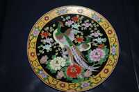 Patera Polichromia Vintage Bażant Ptak Kwiat Wiśni Japonia b061826