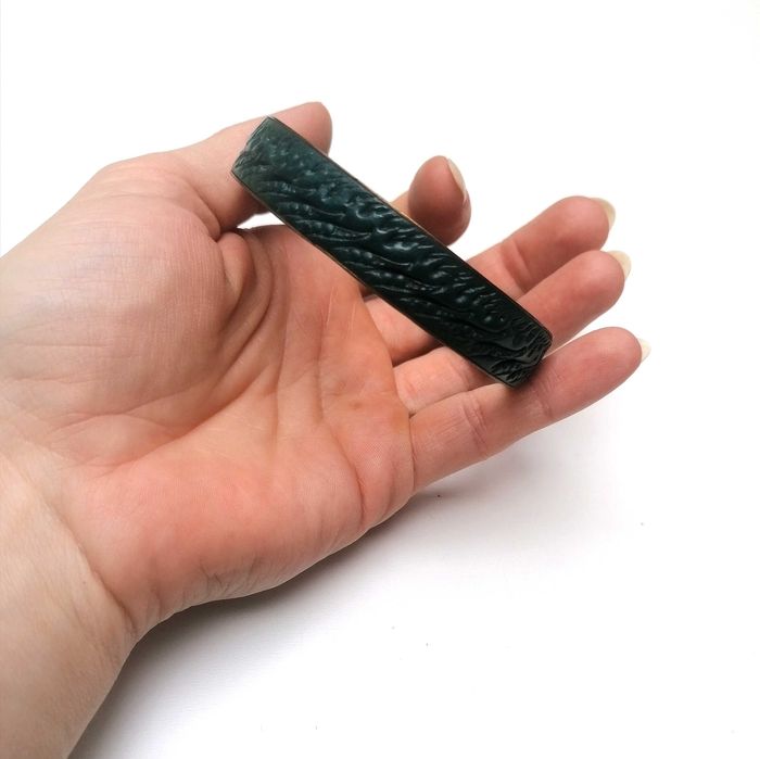 Zielona bransoletka Vintage Unikat PRL