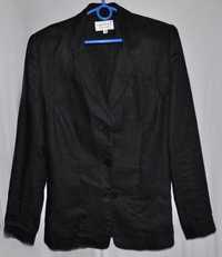 Черный льняной пиджак H&M
