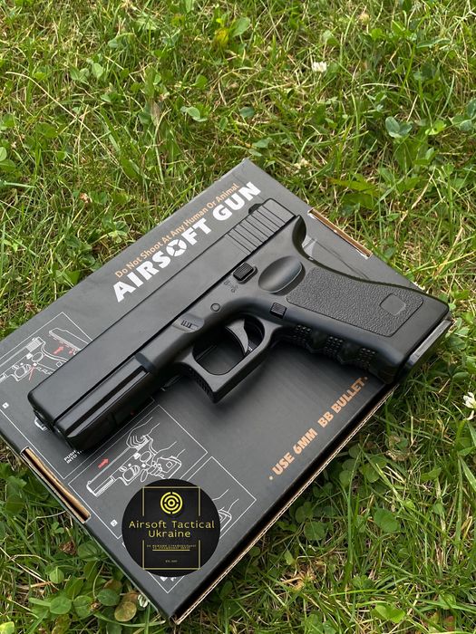 Найкращий металевий Глок 17 Pro Black/Іграшковий пістолет