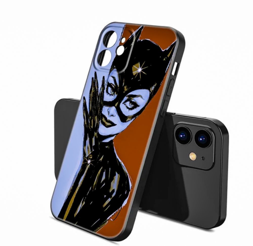 Catwoman Etui na telefon dla iPhone 14, 13, 12, 11, Mini, Pro, Max, SE