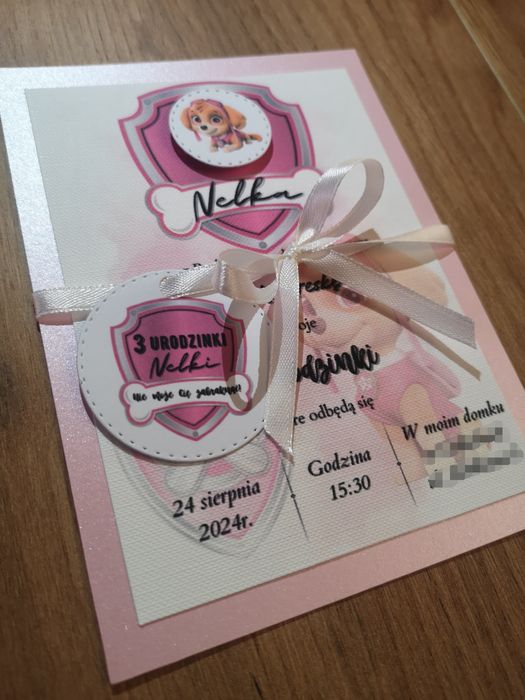 Zaproszenie Skye - Psi Patrol