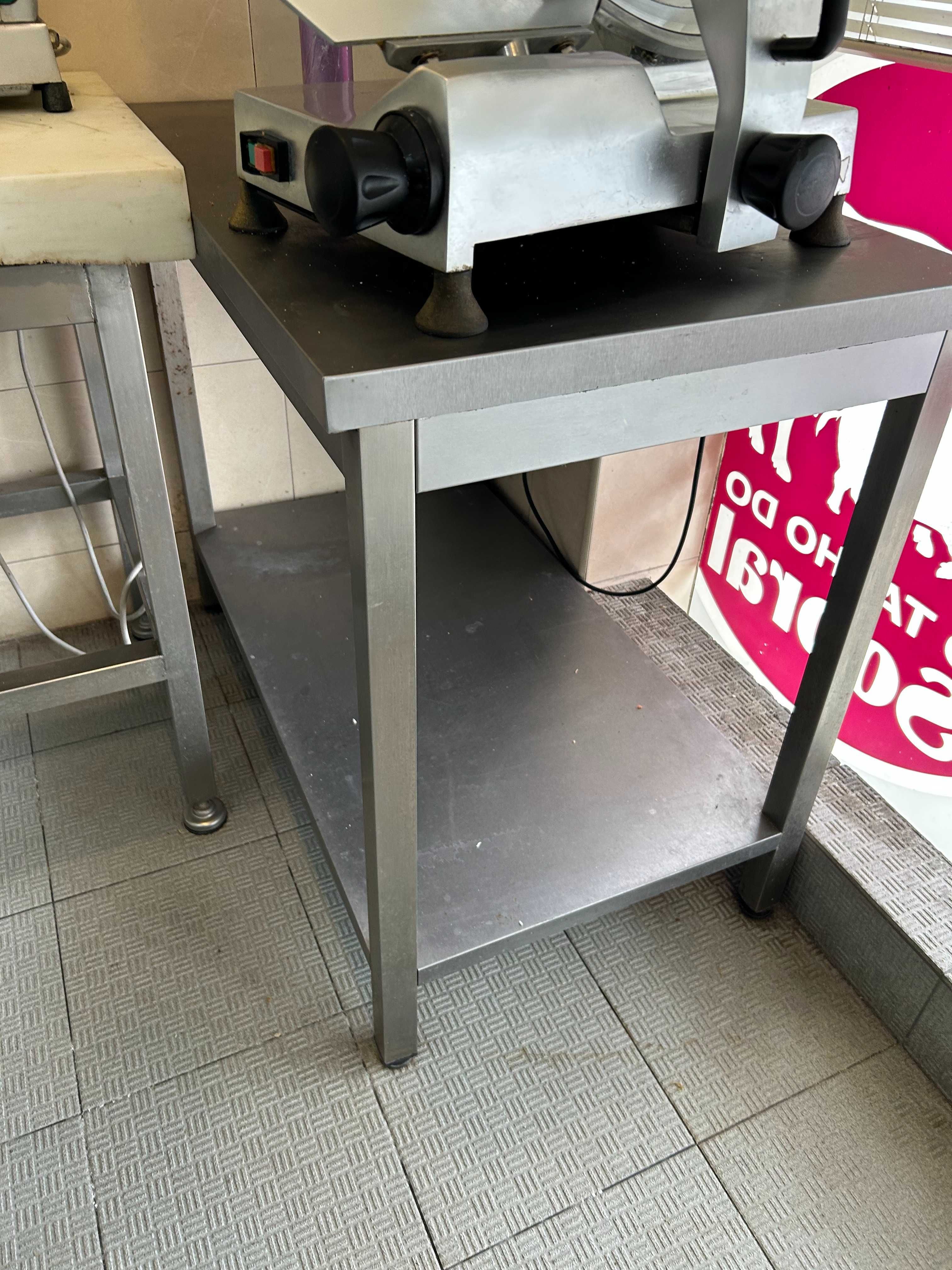 Bancada inox prep. alimentos, comercio, restauração, pastelaria