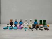 Zestaw lego Minecraft - Figurki + akcesoria - dużo elementów