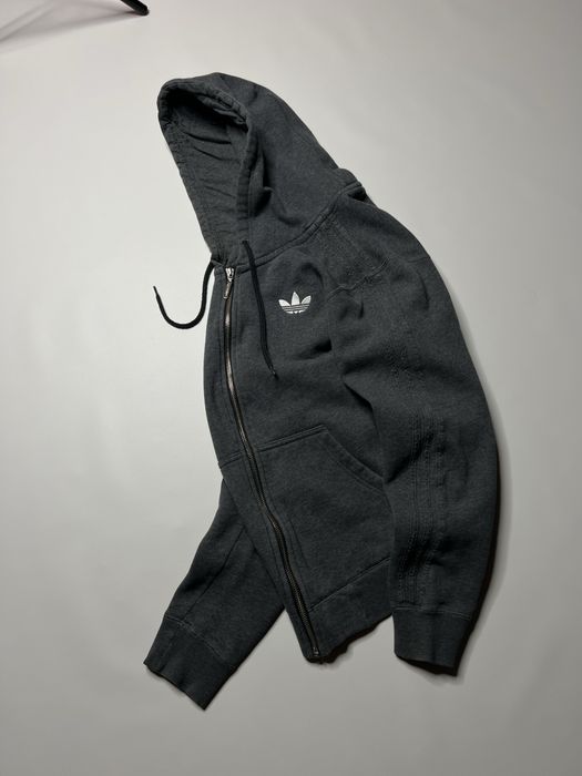 Adidas Firebird Vintage Zip-Hoodie 2012 адідас вінтаж сіра розмір С