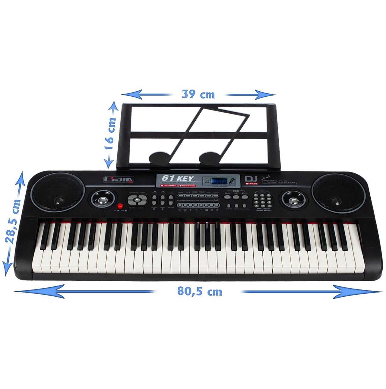 Keyboard dla dzieci 61 klawiszy - z mikrofonem