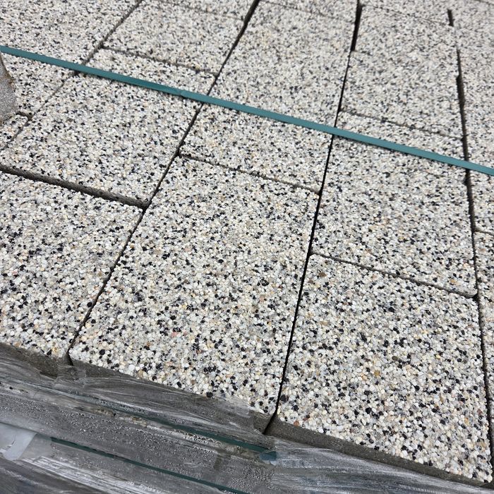 Kostka brukowa betonowa napoli 8 cm biała płukana