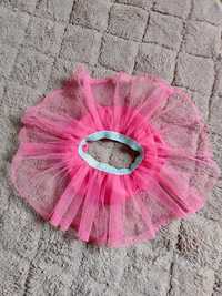 Spódniczka różowa na roczek 80 tiulowa spódnica brokatowa