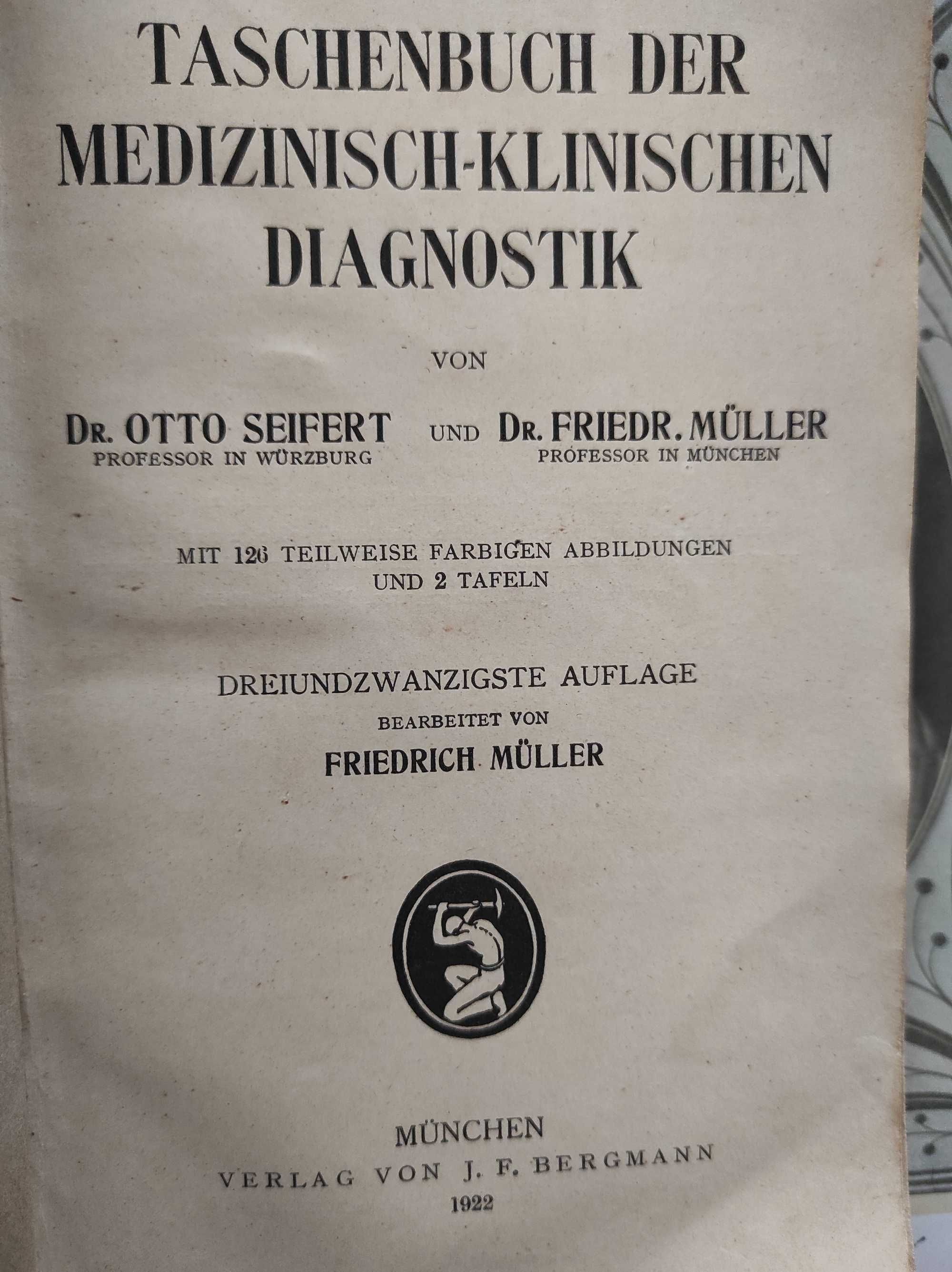 Taschenbuch der Medizinisch Klinischen Diagnostik 1922