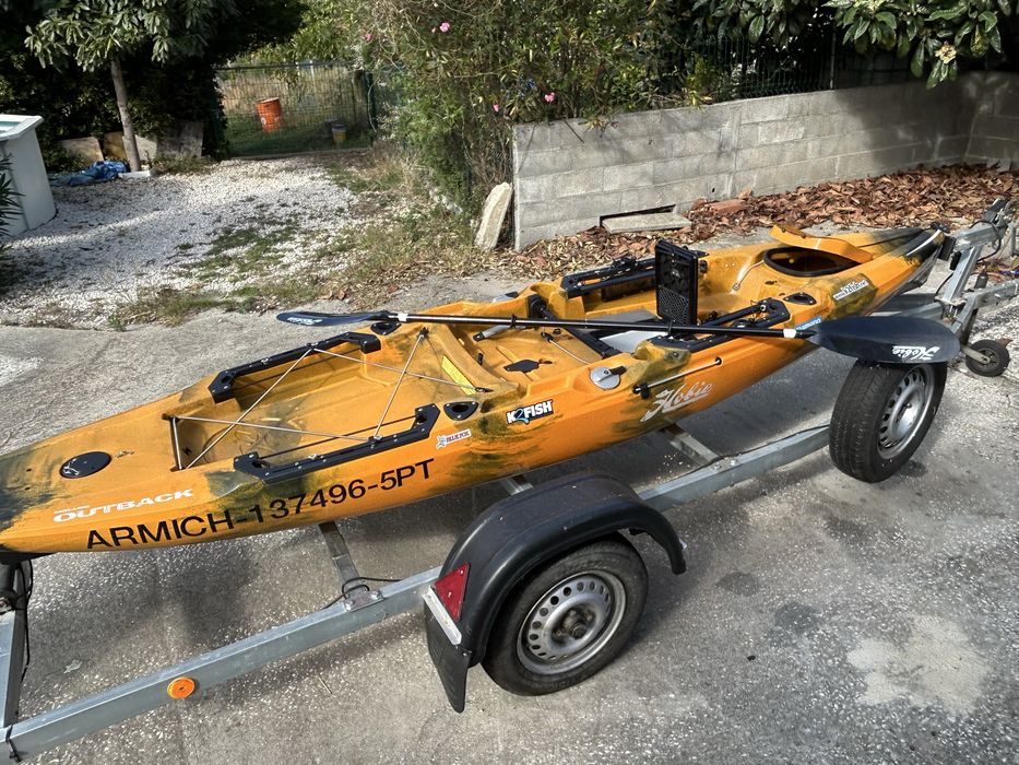 Kayak Hobie Outback Camo 2024 + reboque e acessórios
