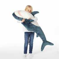 Мягкая Плюшевая игрушка-обнимашка в виде Акулы на 140 см Синий