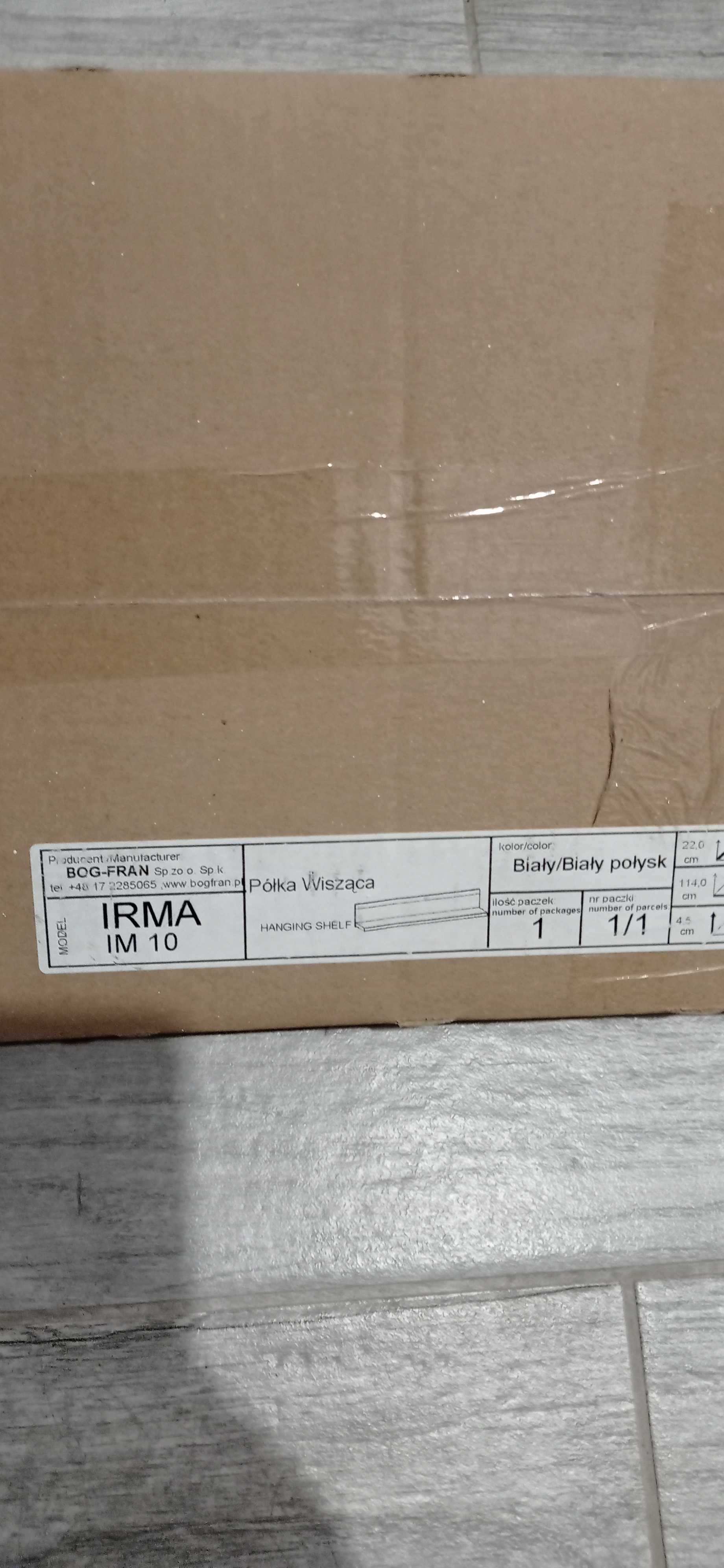 Sprzedam półkę wiszącą IRMA IM 10