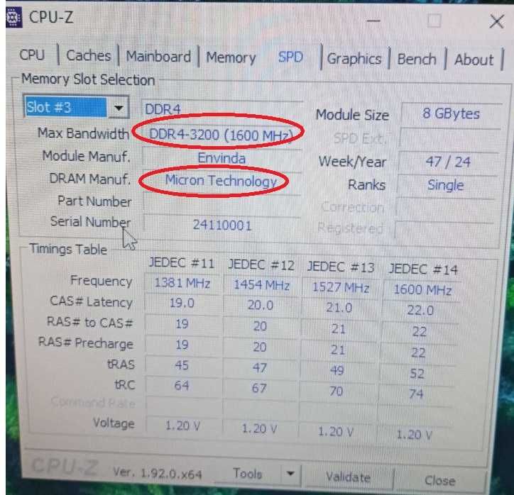 DIMM 2133- 3200mgz 8GB ddr4\ пам'ять Micron