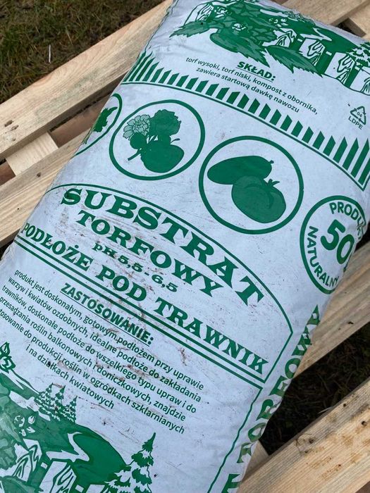 Ziemia kwiatowa ogrodowa podłoże pod trawnik kora obornik bydlęcy torf