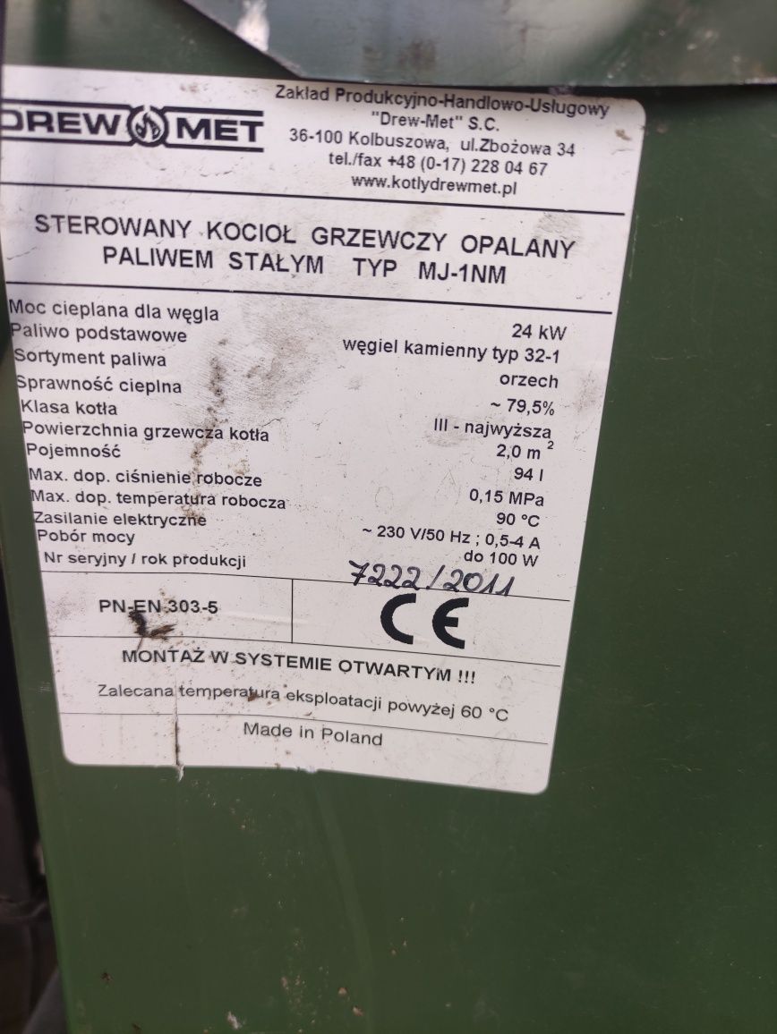 Kocioł węglowy/na drewno