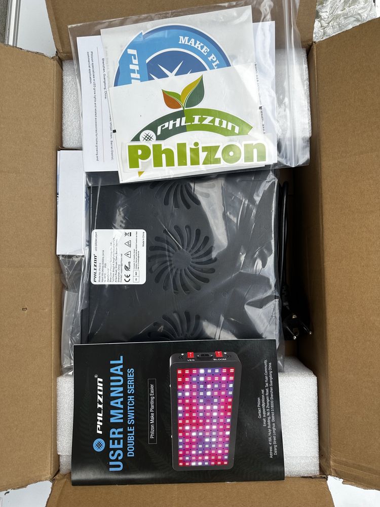 Nowa PHLIZON lampa LED do roślin full spectrum