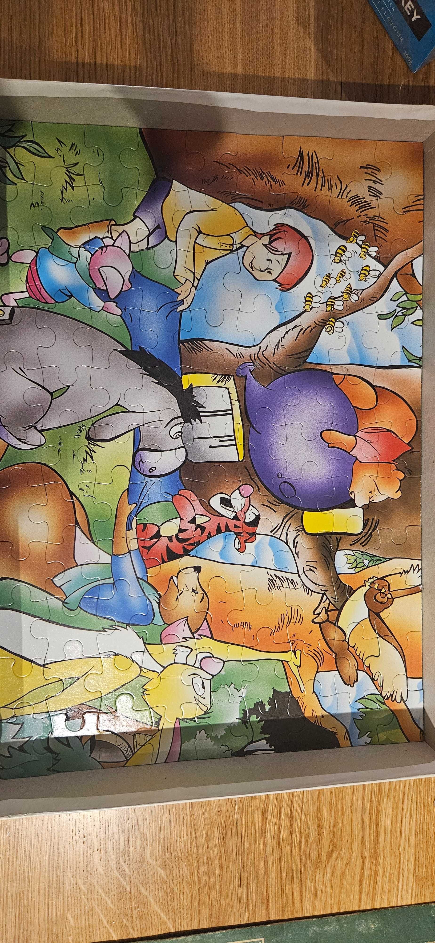 Stare puzzle z lat 90' Kubuś puchatek