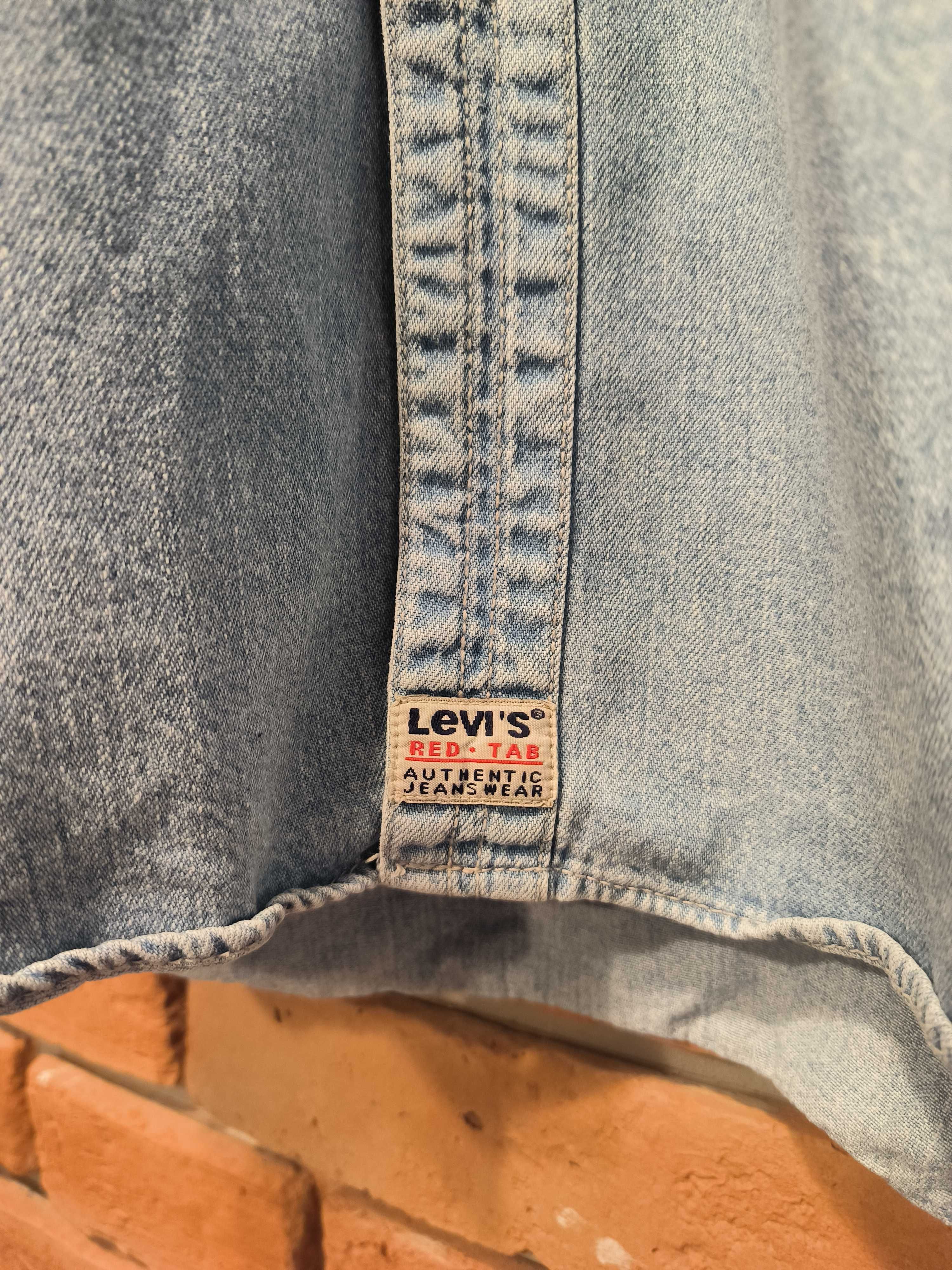 Koszula Dżinsowa Levi's Levis Jasnoniebieska Długi Rękaw