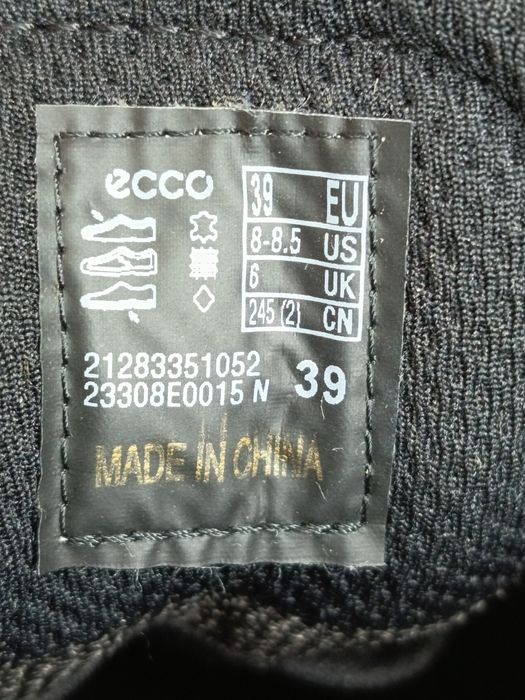 Gore-tex. Шкіряні високі кеди Ecco Street Lite W