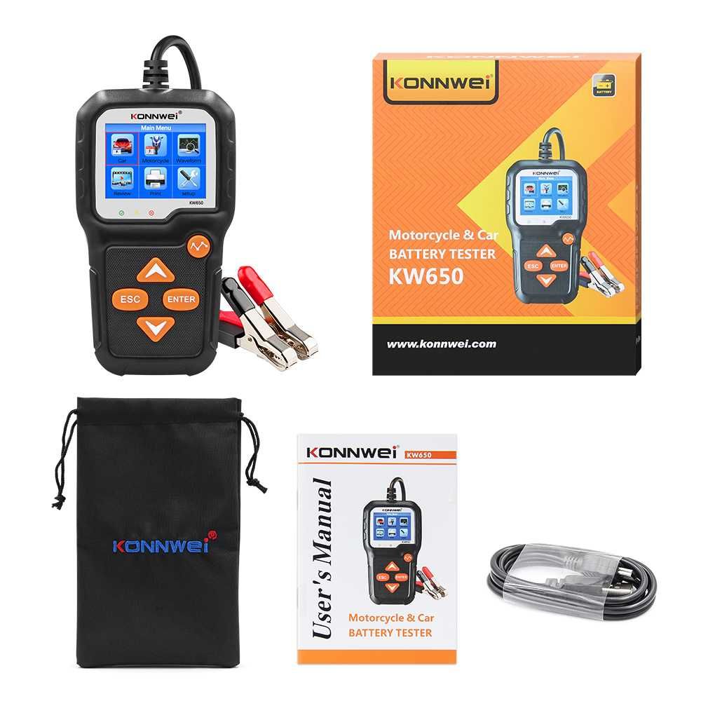 Tester Do Akumulatorów 6V 12V Konnwei KW650