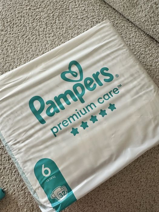 Pampers premium care 6 ( по 32 шт в уп )
