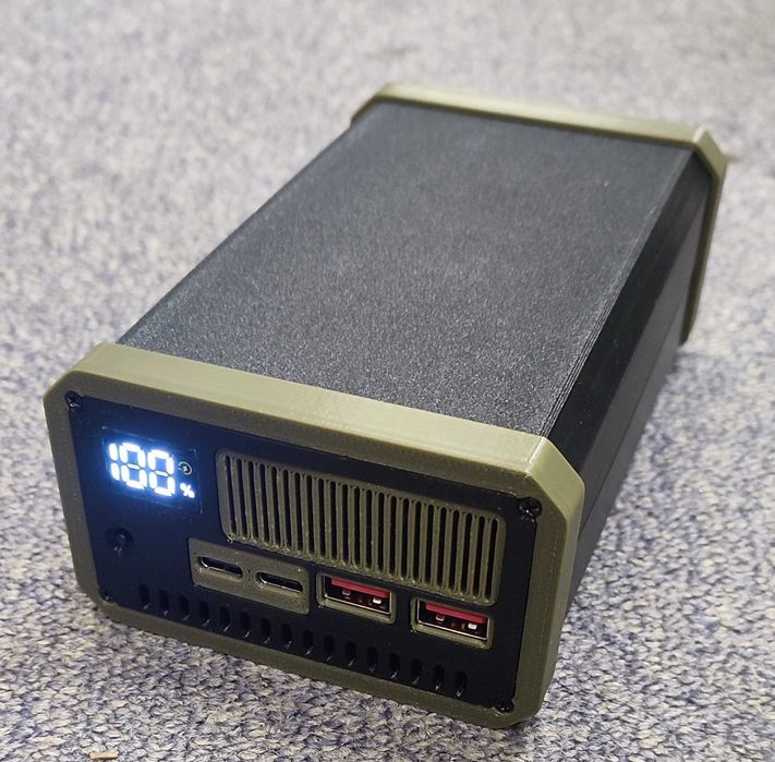Потужний повербанк для ноутбука 100W (5S2P 21700 10х5000mA/h)