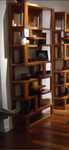 Estante decorativa design retro em madeira