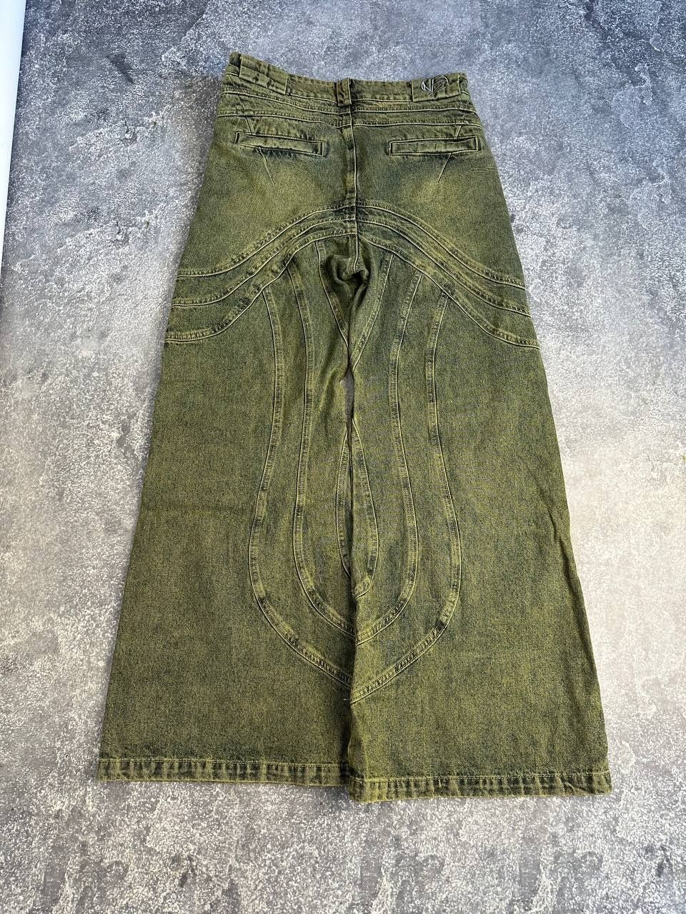 NFS NO FAITH STUDIOS baggy faded jeans distressed широкі джинси  джинс