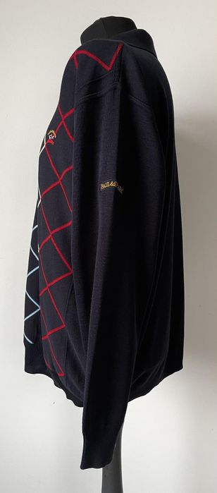 Paul Shark sweter męski XXL 100%wełna 100%wełna Rozmiar:XXL