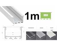 Profil ALuminiowy biały lakierowany wpuszczamy 1m szeroki na 3x  led+