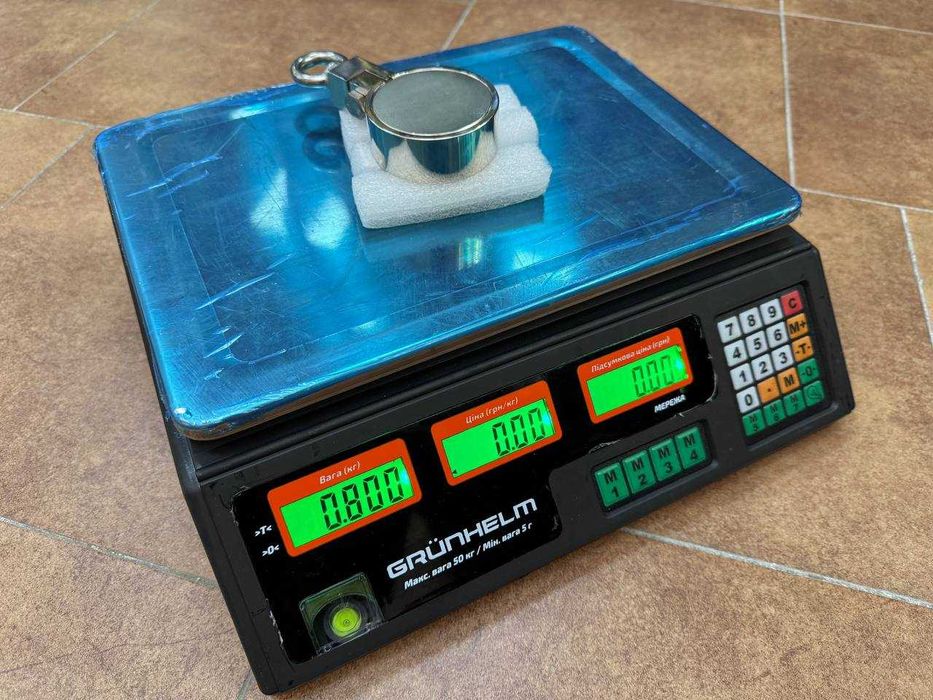 220кг Магніт + Мотузка | Двосторонній | Якісний | Неодимовий | LNT-67