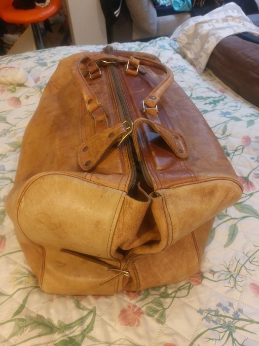 Skórzana torba podróżna Vintage