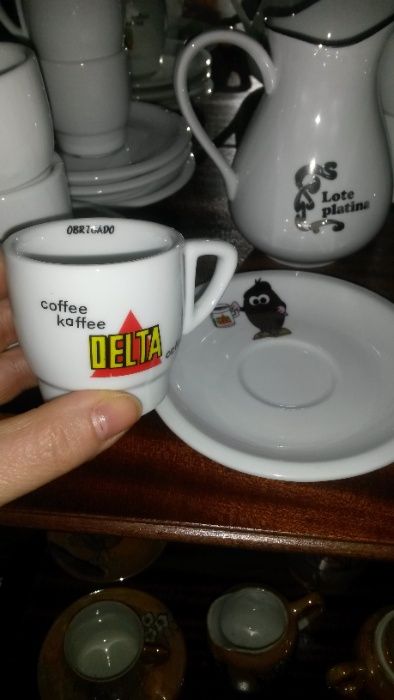 Serviço de café em porcelana da Delta (Lote Platina)