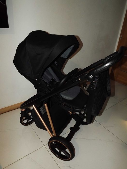 Wózek Roan ivi 2.0 fotelik cybex cloud z Rodkladny do pozycji leżacej